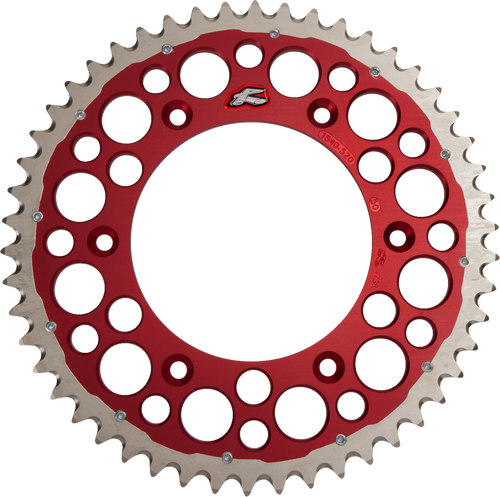 Renthal Twinring Rear Sprocket - 50 Tooth - Red - Honda 1540-520-50GPRD
