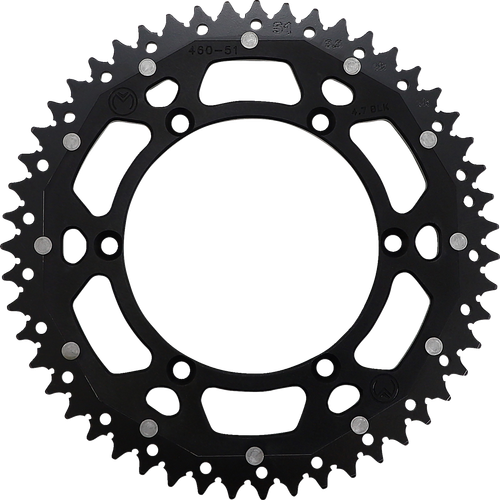 Moose Offroad Dual Sprocket - 51 Tooth - Black - Kawasaki/Suzuki 1210-460-51-10X