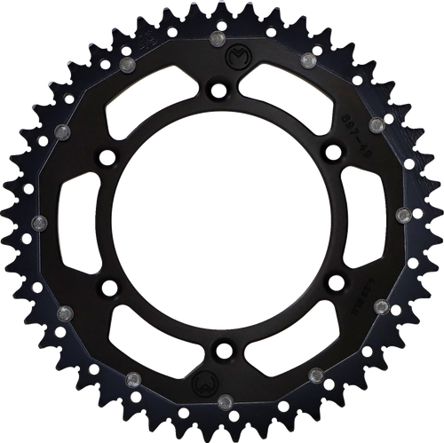 Moose Offroad Dual Sprocket - 49 Tooth - Black - Gas Gas/Husqvarna/Husaberg/Ktm 1210-897-49-10X