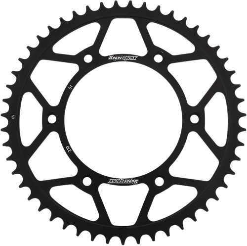 Supersprox Steel Rear Sprocket - 51 Tooth RFE-210-51-BLK
