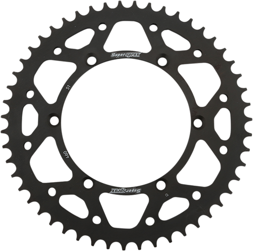 Supersprox Steel Rear Sprocket - 51 Tooth RFE-460-51-BLK