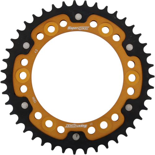 Supersprox Stealth Rear Sprocket - 43 Tooth - Gold - Honda RST-1306-43-GLD