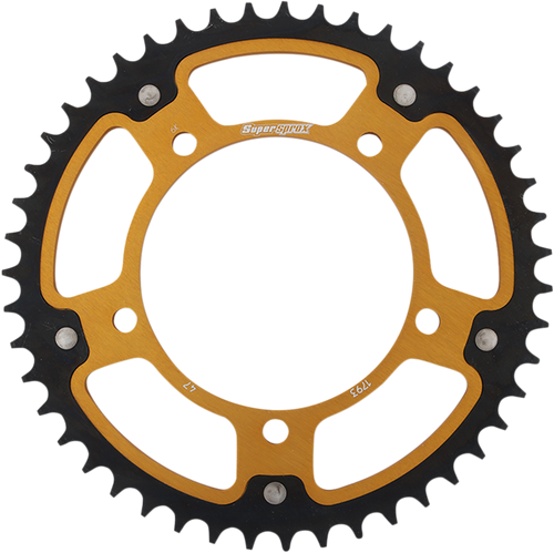 Supersprox Stealth Rear Sprocket - 47 Tooth - Gold - Suzuki/Triumph RST-1793-47-GLD