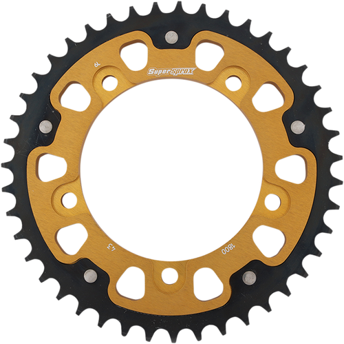Supersprox Stealth Rear Sprocket - 43 Tooth - Gold - Suzuki/Triumph RST-1800-43-GLD
