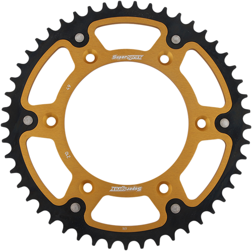 Supersprox Stealth Rear Sprocket - 49 Tooth - Gold - Honda RST-210-49-GLD
