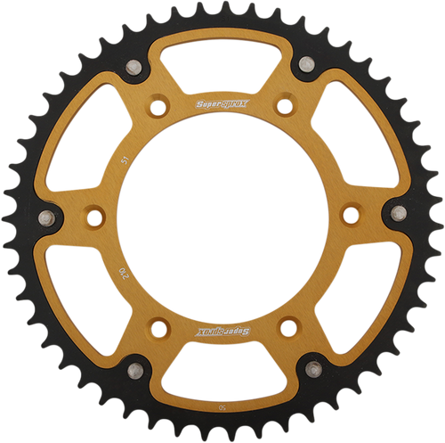 Supersprox Stealth Rear Sprocket - 51 Tooth - Gold - Honda RST-210-51-GLD