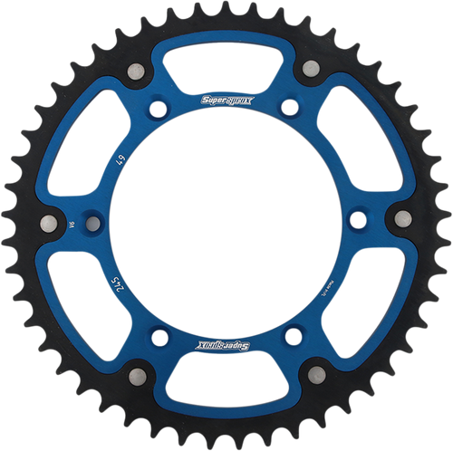 Supersprox Stealth Rear Sprocket - 49 Tooth - Blue - Yamaha RST-245-49-BLU