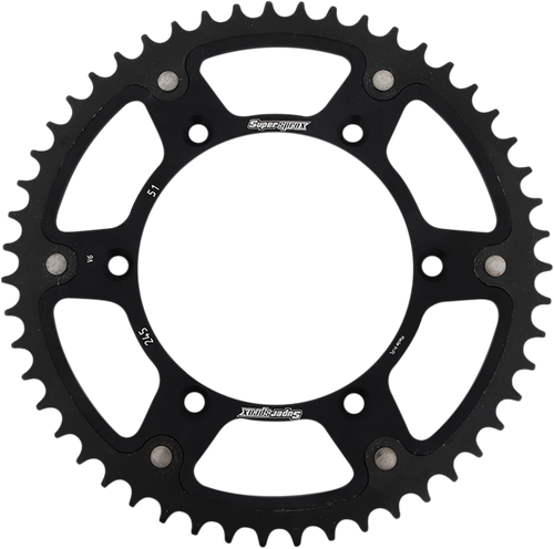 Supersprox Stealth Rear Sprocket - 51 Tooth - Black - Yamaha RST-245-51-BLK