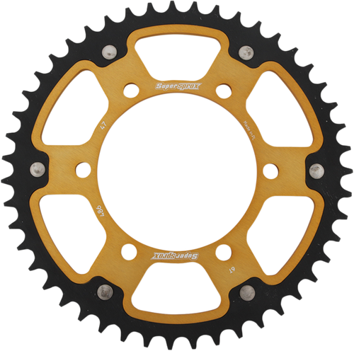 Supersprox Stealth Rear Sprocket - 47 Tooth - Gold - Kawasaki/Yamaha/Suzuki RST-486-47-GLD