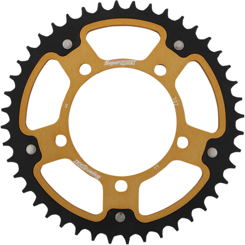 Supersprox Stealth Rear Sprocket - 44 Tooth - Gold - Aprilia RST-702-44-GLD