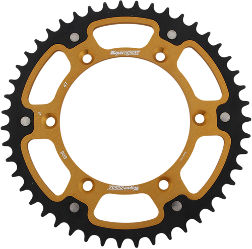 Supersprox Stealth Rear Sprocket - 47 Tooth - Gold - Kawasaki/Suzuki RST-808-47-GLD