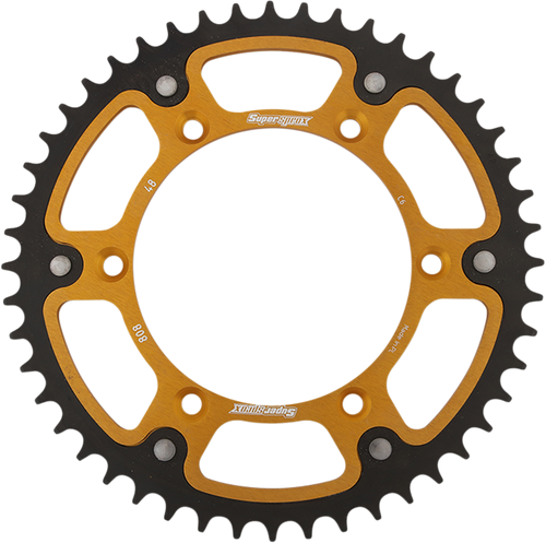 Supersprox Stealth Rear Sprocket - 48 Tooth - Gold - Kawasaki/Suzuki RST-808-48-GLD