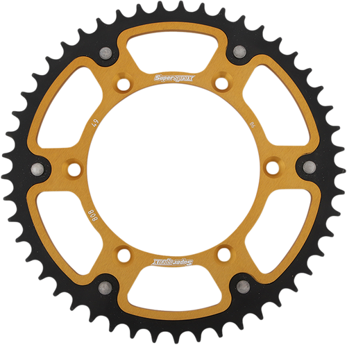Supersprox Stealth Rear Sprocket - 49 Tooth - Gold - Kawasaki/Suzuki RST-808-49-GLD