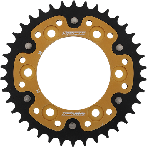 Supersprox Stealth Rear Sprocket - 38 Tooth - Gold - Ducati RST-735-38-GLD