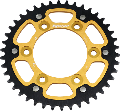 Supersprox Stealth Rear Sprocket - 42 Tooth - Gold - Ducati RST-735-42-GLD