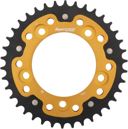 Supersprox Stealth Rear Sprocket - 38 Tooth - Gold - Ducati RST-744-38-GLD