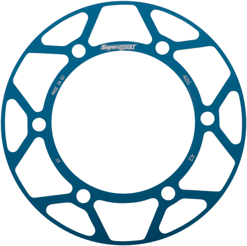 Supersprox Edge Rear Sprocket Insert - Blue - 43 Tooth RACD-486-43-BLU