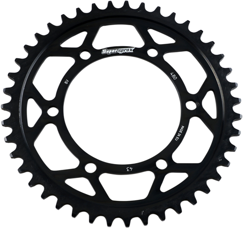 Supersprox Edge Rear Sprocket - Black - 43 Tooth RFA-480-43-BLK