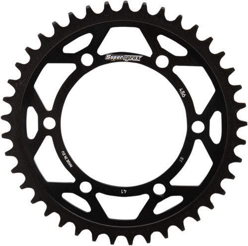 Supersprox Edge Rear Sprocket - Black - 41 Tooth RFA-486-41-BLK