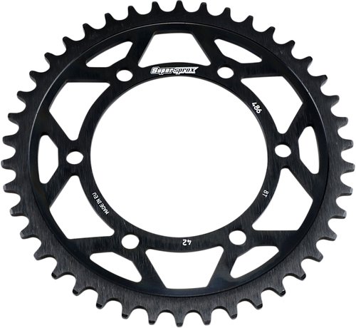 Supersprox Edge Rear Sprocket - Black - 42 Tooth RFA-486-42-BLK
