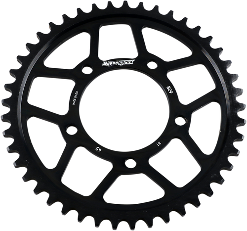 Supersprox Edge Rear Sprocket - Black - 45 Tooth RFA-829-45-BLK