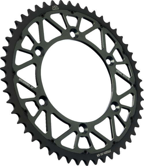 Jt Sprockets Rear Sprocket - Twinstar - 50 Tooth - Graphite - Yamaha JTX251.50GR