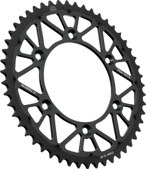 Jt Sprockets Rear Sprocket - Twinstar - 51 Tooth - Graphite - Gas Gas/Husqvarna/Husaberg/Ktm JTX897.51GR