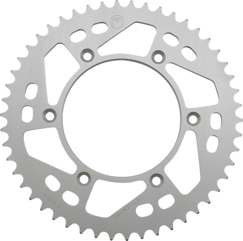 Moose Offroad Rear Sprocket - Aluminum - 50 Tooth - Silver - Honda 1211-210-50-11