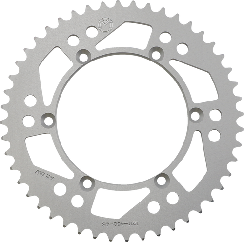 Moose Offroad Rear Sprocket - Aluminum - 48 Tooth - Silver - Kawasaki/Suzuki 1211-460-48-11
