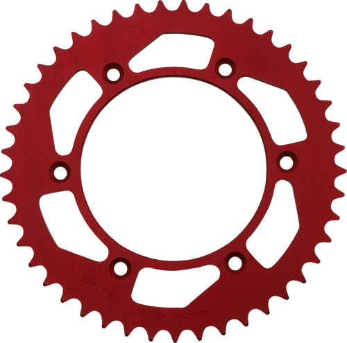 Moose Offroad Rear Sprocket - Aluminum - 45 Tooth - Red - Honda 1211-210-45-13