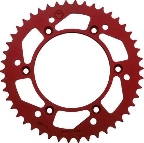 Moose Offroad Rear Sprocket - Aluminum - 46 Tooth - Red - Honda 1211-210-46-13