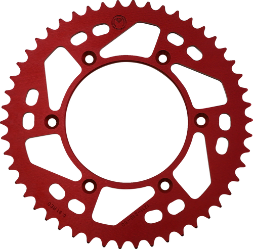 Moose Offroad Rear Sprocket - Aluminum - 50 Tooth - Red - Honda 1211-210-50-13