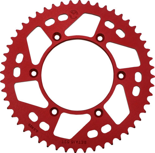 Moose Offroad Rear Sprocket - Aluminum - 52 Tooth - Red - Beta 1211-BET-52-13