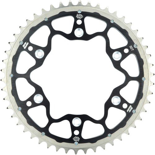 Moto-Master Fusion Series Dual Ring Rear Sprocket - 50 Tooth - Black 620073250