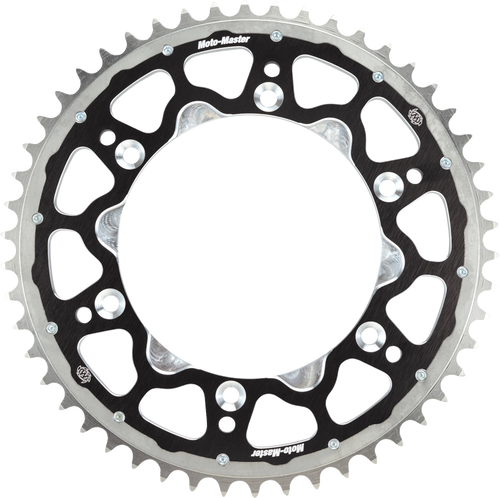 Moto-Master Fusion Series Dual Ring Rear Sprocket - 51 Tooth - Black 620123251