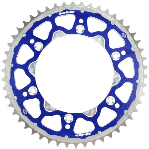 Moto-Master Fusion Series Dual Ring Rear Sprocket - 49 Tooth - Blue - Tm 620193449
