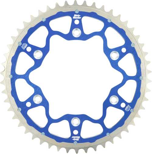 Moto-Master Fusion Series Dual Ring Rear Sprocket - 50 Tooth - Blue - Tm 620193450