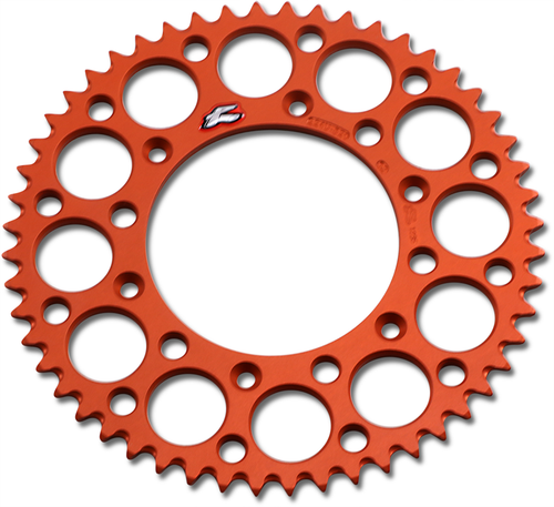 Renthal Rear Sprocket - Aluminum - 52 Tooth - Orange 224U-520-52GPOR