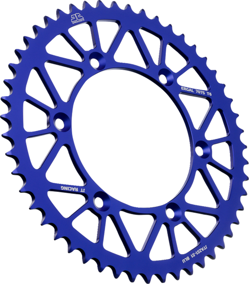 Jt Sprockets Rear Sprocket - Blue - 51 Tooth - Yamaha JTA251.51BLU
