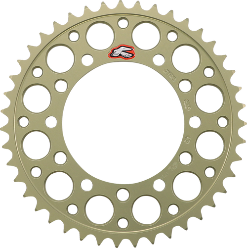 Renthal Rear Sprocket - Aluminum - 43 Tooth - Suzuki/Yamaha 210U-525-43P-HA