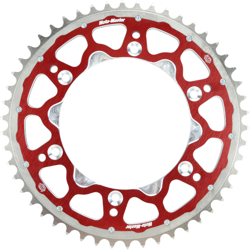 Moto-Master Fusion Series Dual Ring Rear Sprocket - 50 Tooth - Red - Honda 620033350