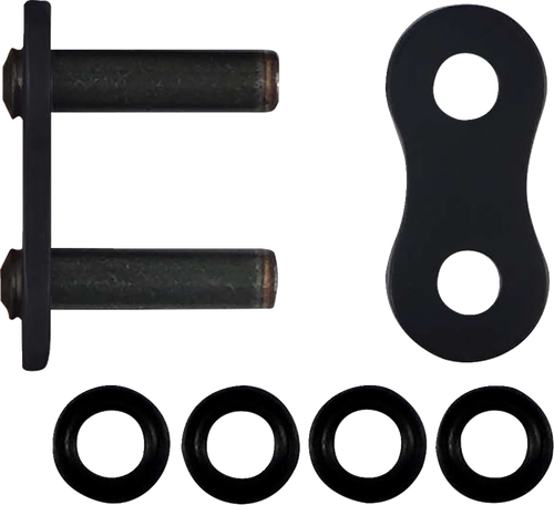 Rk 530 Max O - Connecting Link - Rivet - Black 530MAXO-RL-B