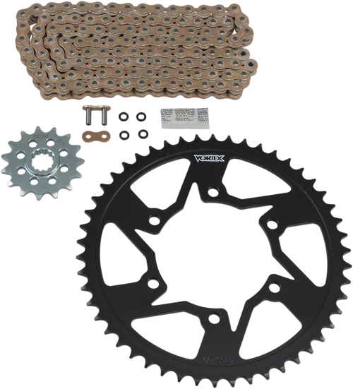 Vortex Chain And Sprocket Kit - Hfrs - Gold - Yamaha Yzf-R6/S CKG6317