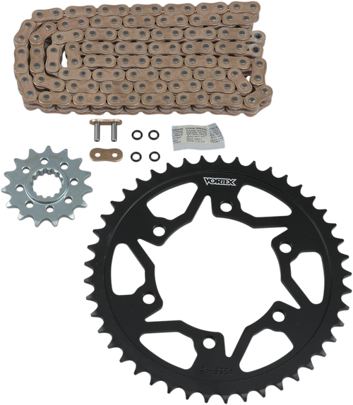 Vortex Chain And Sprocket Kit - Hfrs - Gold - Yamaha Yzf-R1 CKG6354