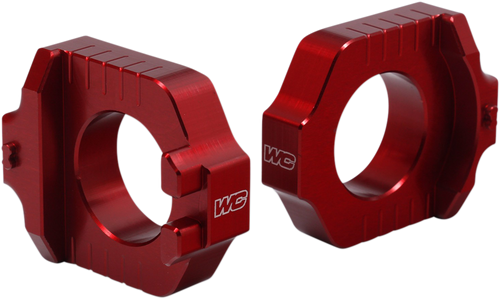 Works Connection Elite Axle Block - Red - Yamaha 17-270