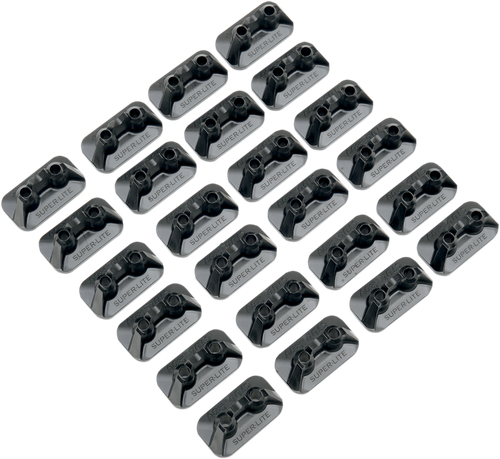 Stud Boy Double Backer Plates - Black - For 2-Ply - 24 Pack 2512-P1-BLK