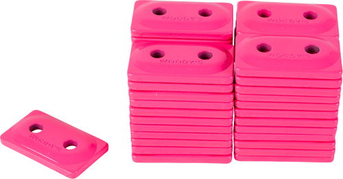 Woody'S Support Plates - Double Digger - Pink - 48 Pack ADD2-3820-B