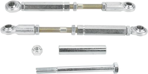 Baron Shock Drop Bracket Lowering Kit - Rear - Lowers 1"-2" - Silver BA-7500-20