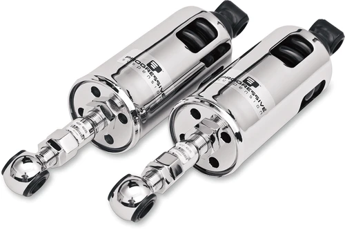 Progressive Suspension 422 Series Adjustable Shocks - 1,117 Lb/In - Chrome - Heavy-Duty 422-4001C