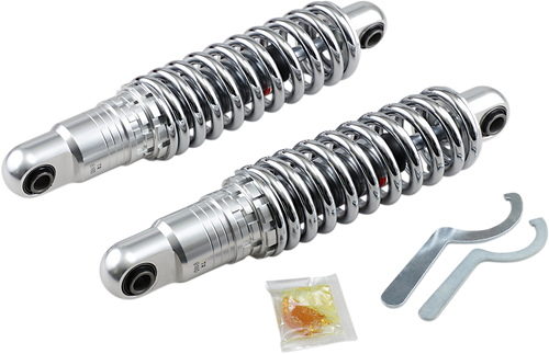 Drag Specialties Shocks Premium Ride-Height Adjustable Shocks - 12" - Heavy Duty - Chrome 1310-1665